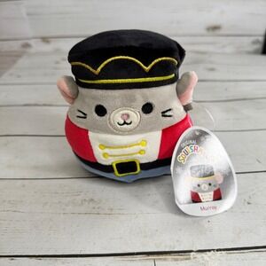 Squishmallows Murray Nutcracker Mouse 4.5" Christmas Plush‎ Stuffed Animal NWT